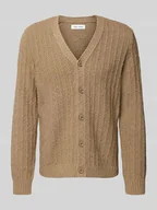 Swetry męskie - Kardigan o kroju regular fit z czystej bawełny model ‘Samicah’ - miniaturka - grafika 1