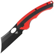 Noże - Nóż składany Bestech Skirmish Red / Black G10, Black Stonewashed D2 (BG44D) - miniaturka - grafika 1