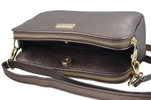 Damska torebka metalizowana - Złota ciemna - Torebki damskie - miniaturka - grafika 8