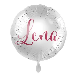 Balon imienny foliowy Lena okrągły pakowany 43 cm - Balony i akcesoria - miniaturka - grafika 1