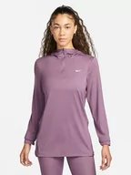 Koszulki sportowe damskie - Nike Koszulka w kolorze fioletowym do biegania - miniaturka - grafika 1