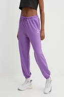 Spodnie damskie - Puma spodnie dresowe bawełniane BETTER CLASSIC kolor fioletowy gładkie 624233 - miniaturka - grafika 1