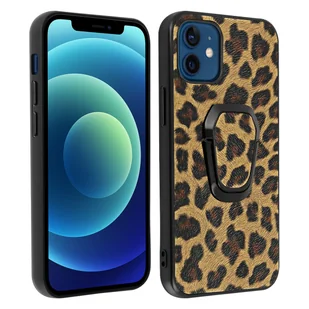 Etui Apple iPhone 12 Mini Leopard Print Dostosowana funkcja multimedialna - Brązowy - Etui i futerały do telefonów - miniaturka - grafika 1