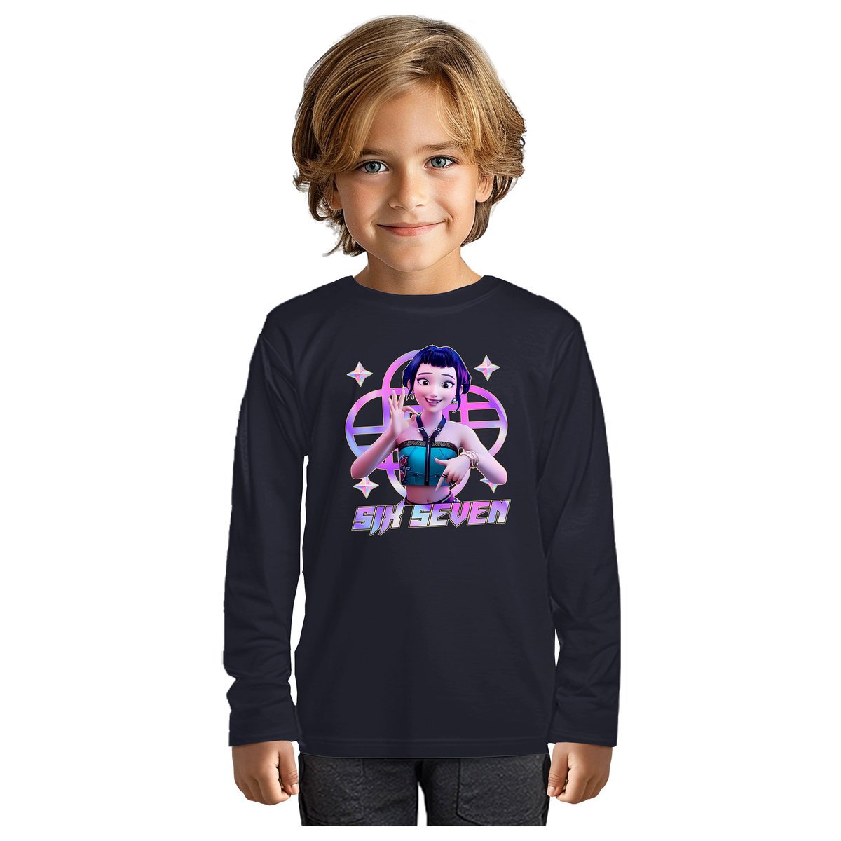 BLUZKA DZIECIĘCA 67 SIX SEVEN VIRAL HUNTRIX LONGSLEEVE DLA DZIECKA 122-128