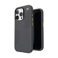 Etui i futerały do telefonów - Speck Presidio2 Grip - Etui iPhone 15 Pro (Charcoal Grey / Cool Bronze / White) - miniaturka - grafika 1