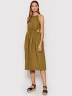 Sukienki - Sisley Sukienka letnia 4JOZLV00U Brązowy Regular Fit - miniaturka - grafika 1