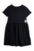 Sukienki - Mini Rodini Mini Rodini sukienka dziecięca kolor czarny mini rozkloszowana - miniaturka - grafika 1