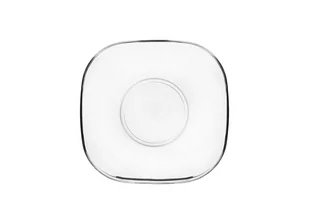 Spodek Szklany Kwadratowy Pod Szklanki, Bulionówki 12,4cm - Talerze - miniaturka - grafika 1