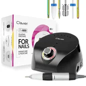 Frezarki do paznokci - Frezarka do manicure Clavier FX 600 65W 35000 obr., czarna - miniaturka - grafika 1