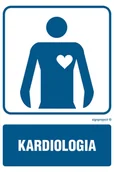 Systemy ekspozycyjne i znaki informacyjne - RF018 KARDIOLOGIA, FN - FOLIA SAMOPRZYLEPNA; (100X150MM) - miniaturka - grafika 1