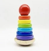 Lalki dla dziewczynek - Smily Play Drewniana Piramida Wanka Spw84945 - miniaturka - grafika 1