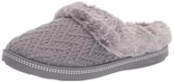Kapcie damskie - Skechers Damskie przytulne ognisko domowe podstawowe kapcie, Szary - Szary - 35 EU - miniaturka - grafika 1