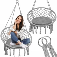 Huśtawki - FOTEL HUŚTAWKA BOCIANIE GNIAZDO Z PODUSZKA - miniaturka - grafika 1