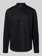 Koszule męskie - Koszula biznesowa o kroju relaxed fit ze stójką - miniaturka - grafika 1