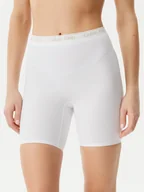 Spodenki damskie - Calvin Klein Underwear Szorty sportowe LV00QF8324 Biały - miniaturka - grafika 1