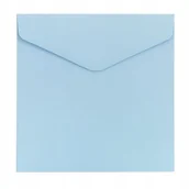 Koperty - KOPERTA OZDOBNA 160x160mm NIEBIESKI SATYNOWANY GŁADKI 130g 10szt. - miniaturka - grafika 1