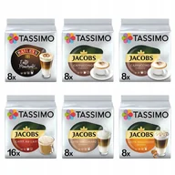 Kawa w kapsułkach i saszetkach - Kapsułki do Tassimo zestaw kaw mlecznych + latte machciatto carmel 56 kaw - miniaturka - grafika 1