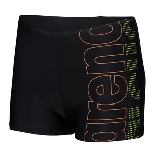 Dziecięce Bokserki kąpielowe ARENA BOY'S SWIM SHORT GRAPHIC 005548/560 – Czarny - Kąpielówki męskie - miniaturka - grafika 1