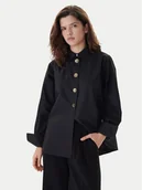 Koszule damskie - KARL LAGERFELD Koszula B1W11012 Czarny Regular Fit - miniaturka - grafika 1