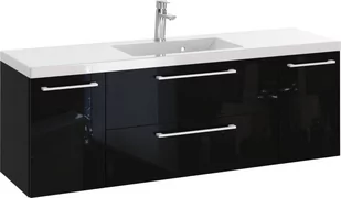 Szafka z Umywalką ROSEN 140 cm D - Uchwyt Biały - Szafki łazienkowe - miniaturka - grafika 1