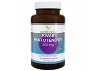 Witaminy i minerały dla sportowców - Medverita Medverita, Kwas pantotenowy, 500 mg, 120 kapsułek - miniaturka - grafika 1