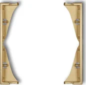 Klawisze i ramki - Karlik Ramka pośrednia do gniazd podwójnych MINI 29MRP-2 złoty 29MRP-2 - miniaturka - grafika 1