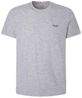Koszulki męskie - Pepe Jeans Koszulka męska, Szary (jasnoszary Marl), XXL - miniaturka - grafika 1