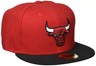 Czapki męskie - New Era 59fifty Chicago Bulls czapka męska czerwony czerwony czarny (Red Black) 65 - grafika 1