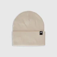 Czapki damskie - Czapka zimowa uniseks 4F 4FWAW25ACAPU674-12S Biały U - miniaturka - grafika 1