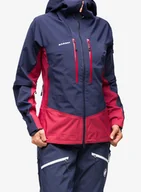 Kurtki damskie - Kurtka w góry damska Mammut Taiss Pro HS Hooded Jacket - blood red/marine - miniaturka - grafika 1