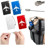 Akcesoria podróżnicze - IDENTYFIKATOR DO WALIZKI ZAWIESZKA NA BAGAŻ DO SAMOLOTU MOCNA luggage tag - miniaturka - grafika 1
