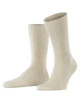 Skarpetki damskie - FALKE Mężczyźni Skarpety Family M SO Zrównoważona Bawełna jednokolorowe 1 Para, Beżowy (Sand Melange 4650), 39-42 - miniaturka - grafika 1