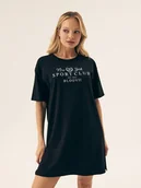 Bielizna nocna - Koszula nocna Michigan 2 Bloovii czarny L - miniaturka - grafika 1