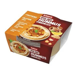 Ribella Hummus Duo-mix z karmelizowaną cebulką 200g - Majonezy i dressingi - miniaturka - grafika 1