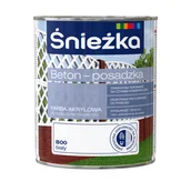 Emalie - Farba Beton-Posadzka biały 0,8l Śnieżka - miniaturka - grafika 1