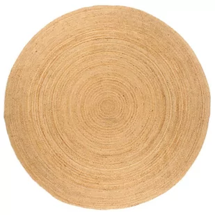 vidaXL Dywan pleciony z juty, 240 cm, okrągły - Dywany - miniaturka - grafika 1