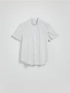 Koszule męskie - Reserved - Koszula slim fit ze stójką - biały - miniaturka - grafika 1