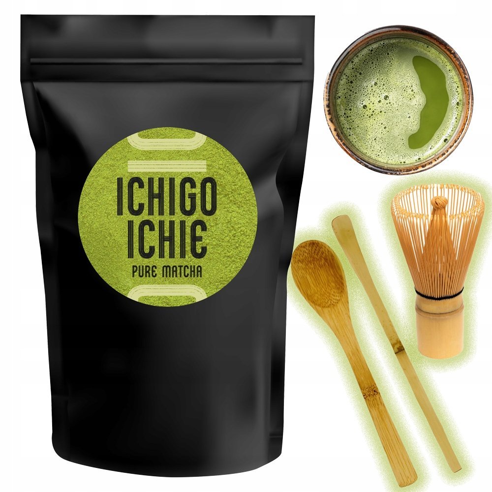 Ichigo Ichie Matcha Premium 100G - Zestaw Prezentowy 3 Akcesoria I Matcha!