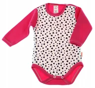 Body dla niemowląt - Body długi rękaw 100% Bawełna Serduszka r98 KLEKLE - miniaturka - grafika 1