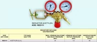 Akcesoria do elektronarzędzi - Fachowiec Reduktor acetylen FACHOWIEC, 25 bar - miniaturka - grafika 1