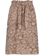 Spódnice - GERRY WEBER Edition Damska spódnica 610123-66234, brązowa/ecru/biały nadruk, 46 - miniaturka - grafika 1
