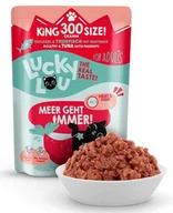 Mokra karma dla kotów - Lucky Lou Lifestage Adult Drób i tuńczyk saszetka 300g - miniaturka - grafika 1