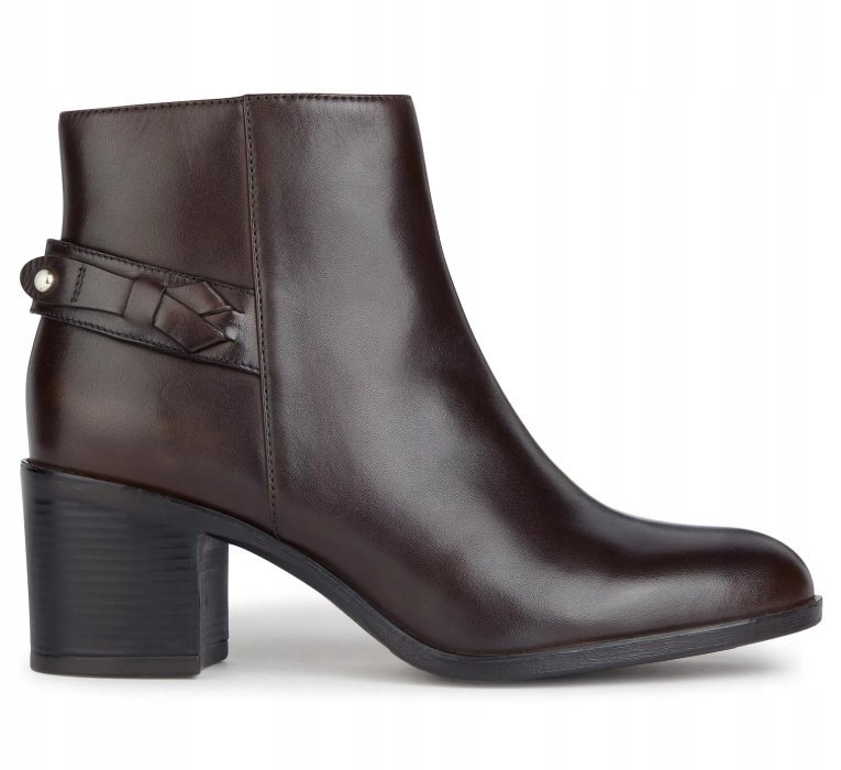 GEOX NEW ASHEEL DAMSKIE BOTKI BRĄZOWE SKÓRZANE 41 Ż5C