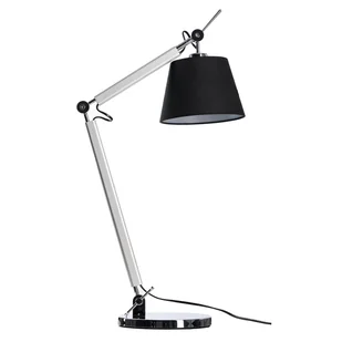Lampka biurkowa Zyta AZ2307+AZ2597 Azzardo wysięgnik regulowany chrom czarny - Lampy stojące - miniaturka - grafika 1