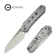 Noże - Nóż składany Civivi Vision FG Clear Lexan, Satin/Stonewashed Nitro-V by Snecx Tan (C22036-7) - miniaturka - grafika 1