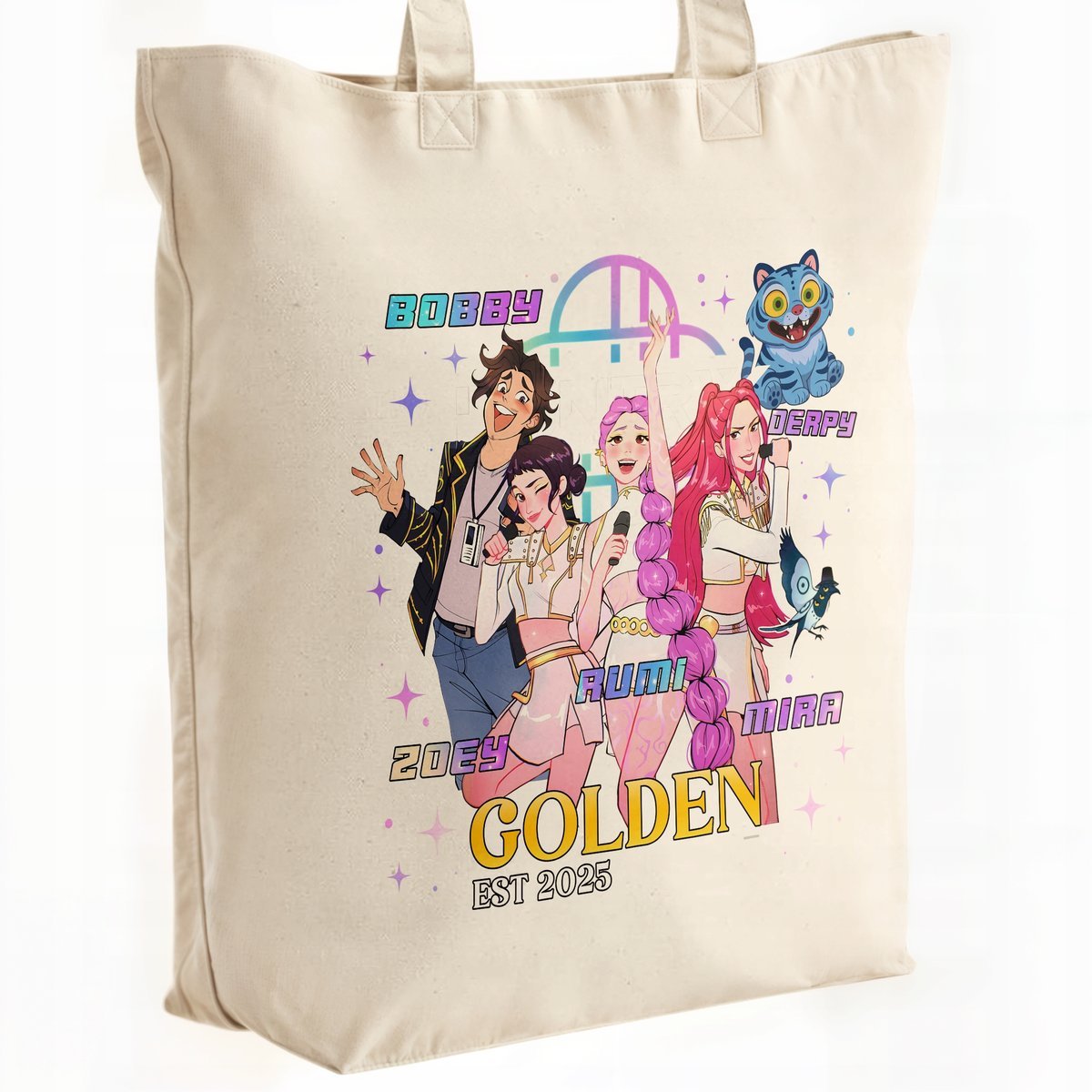 Torba bawełniana premium KPopowe Łowczynie Demonów Huntrix Saja Dla Fanów