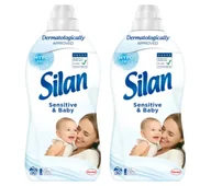 Środki do prania - Silan Sensitive & Baby 100 prań zestaw 2x1,1l - miniaturka - grafika 1