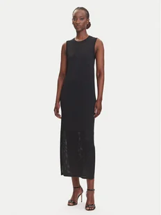 Fracomina Sukienka dzianinowa FJ25SD5007K420Q7 Czarny Regular Fit - Sukienki - miniaturka - grafika 1