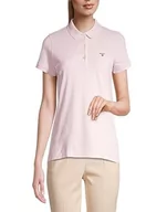 Koszule damskie - GANT Damska koszula polo Summer Pique, Pale PINK, Standard, różowy (Pale Pink), L - miniaturka - grafika 1