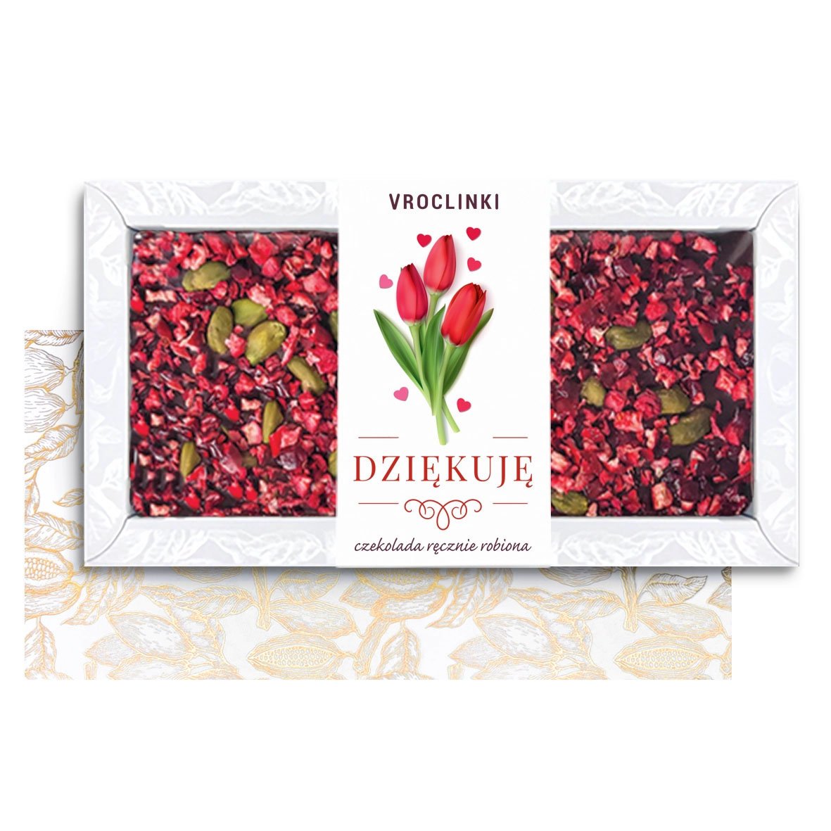 Czekolada Deserowa z Żurawiną i Pistacjami - Podziękowania (80g)
